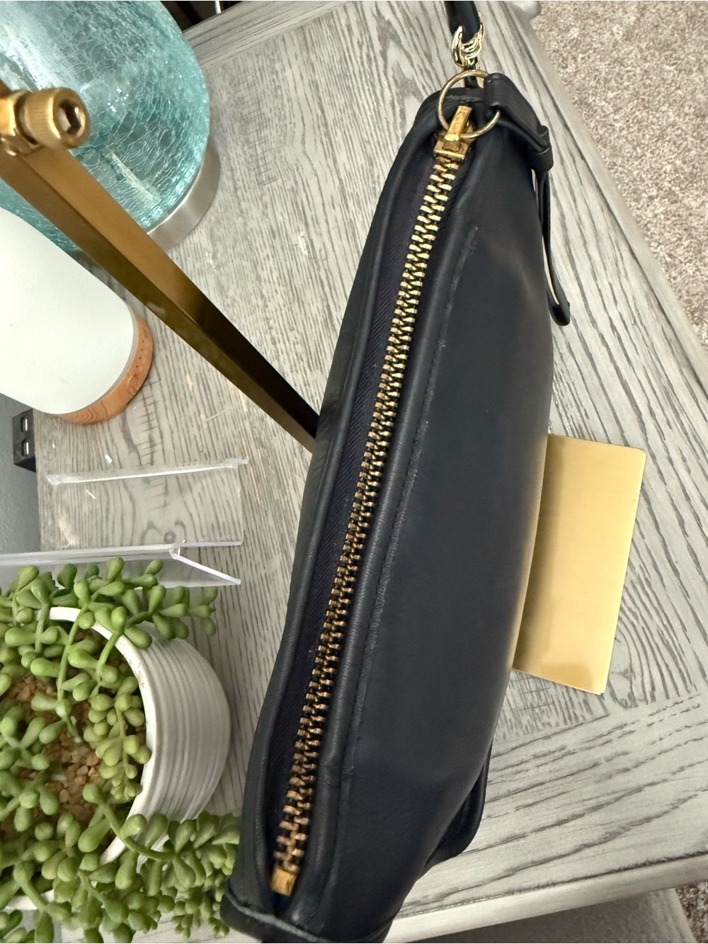 Coach RARE Vintage NYC Black Convertible Clutch w/ Original Suede HT #9635 - Picture 7 of 16